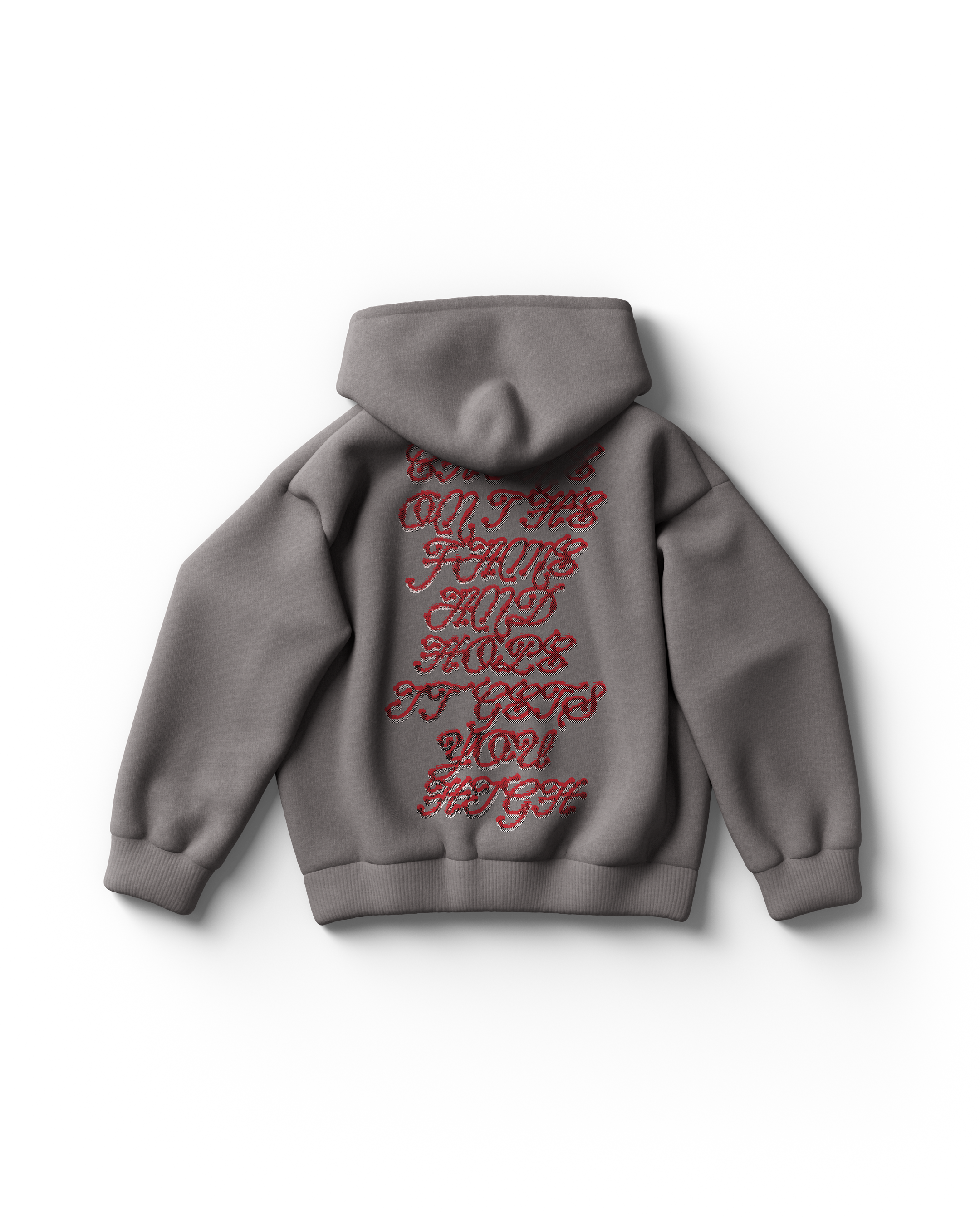 Perfect Celebrity Gray Hoodie Back