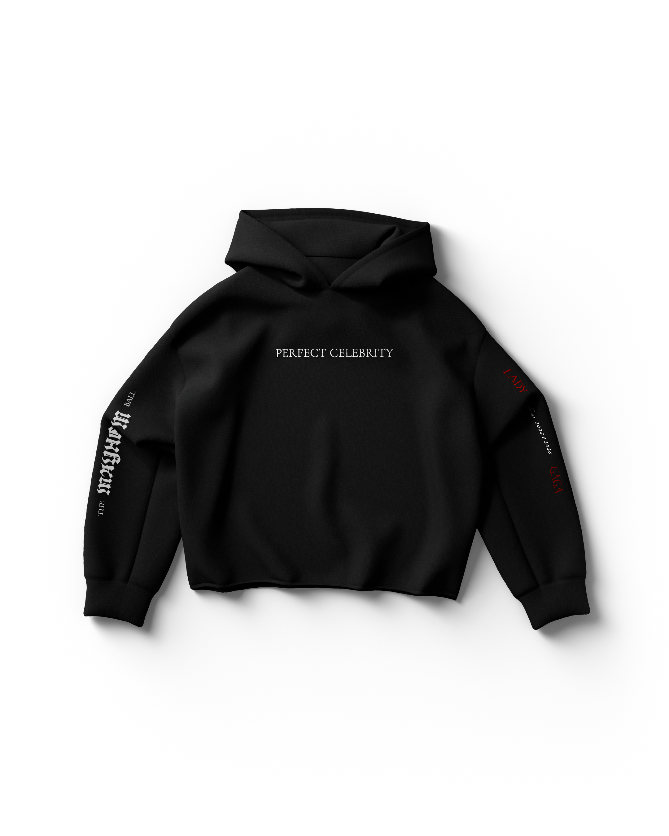 Perfect Celebrity Black Hoodie - Lady Gaga Official Store Perfect Celebrity Black Hoodie - Lady Gaga Official Store