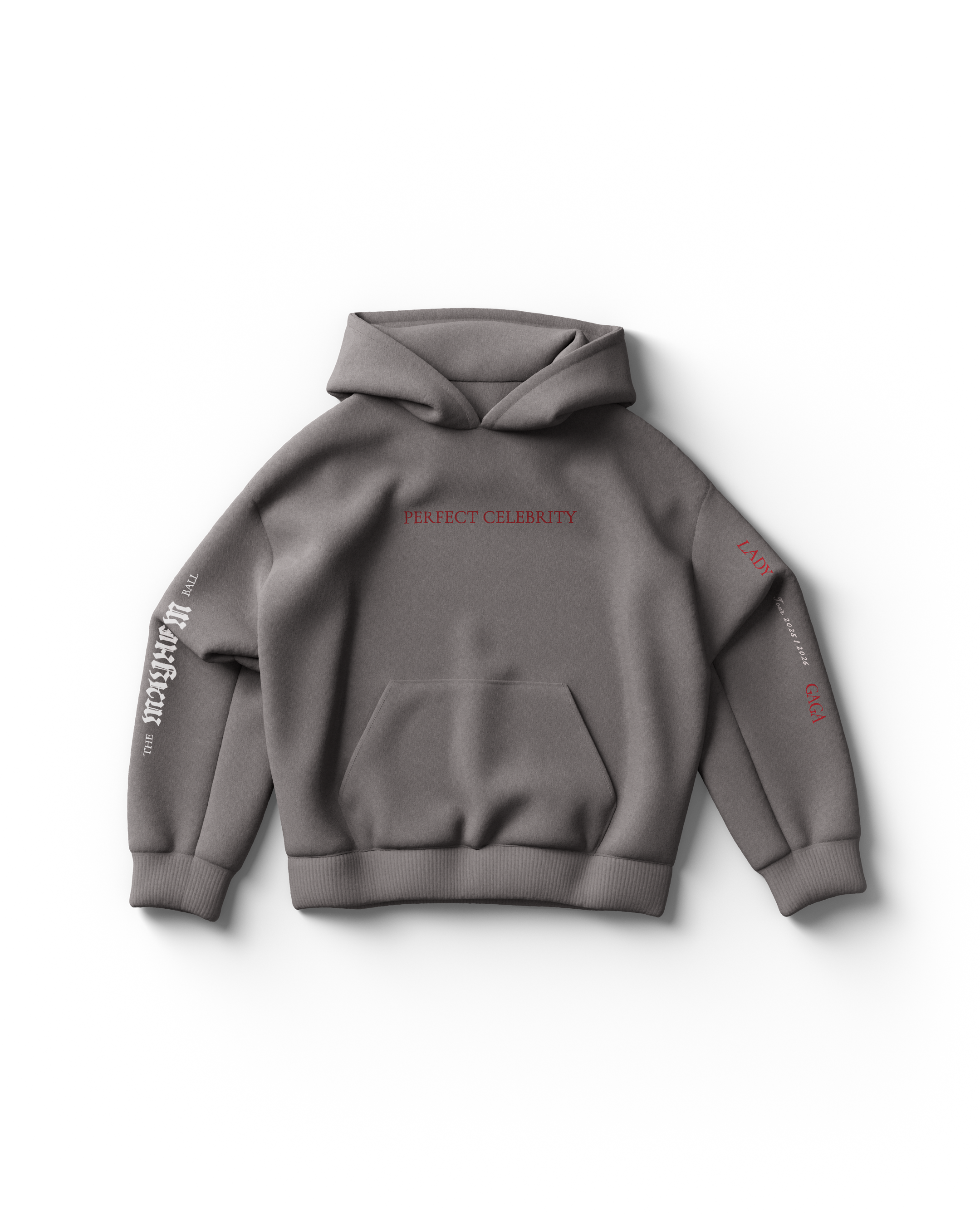 Perfect Celebrity Gray Hoodie - Lady Gaga Official Store Perfect Celebrity Gray Hoodie - Lady Gaga Official Store