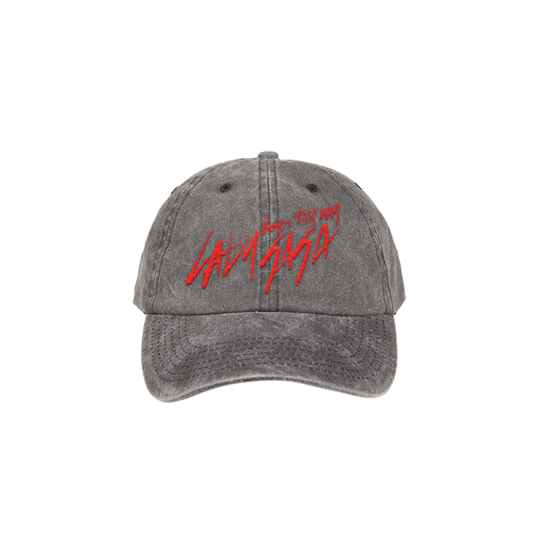 BORN THIS WAY WASHED DAD HAT