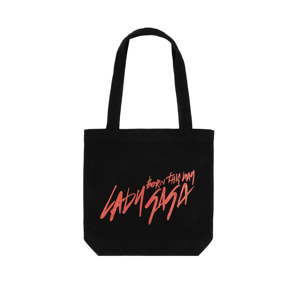 BORN THIS WAY SCRIPT TOTE - Lady Gaga Official Store BORN THIS WAY SCRIPT TOTE - Lady Gaga Official Store