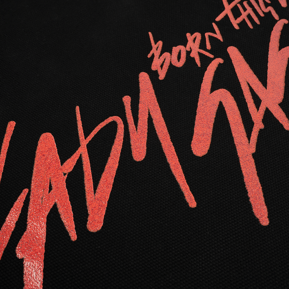 BORN THIS WAY SCRIPT TOTE